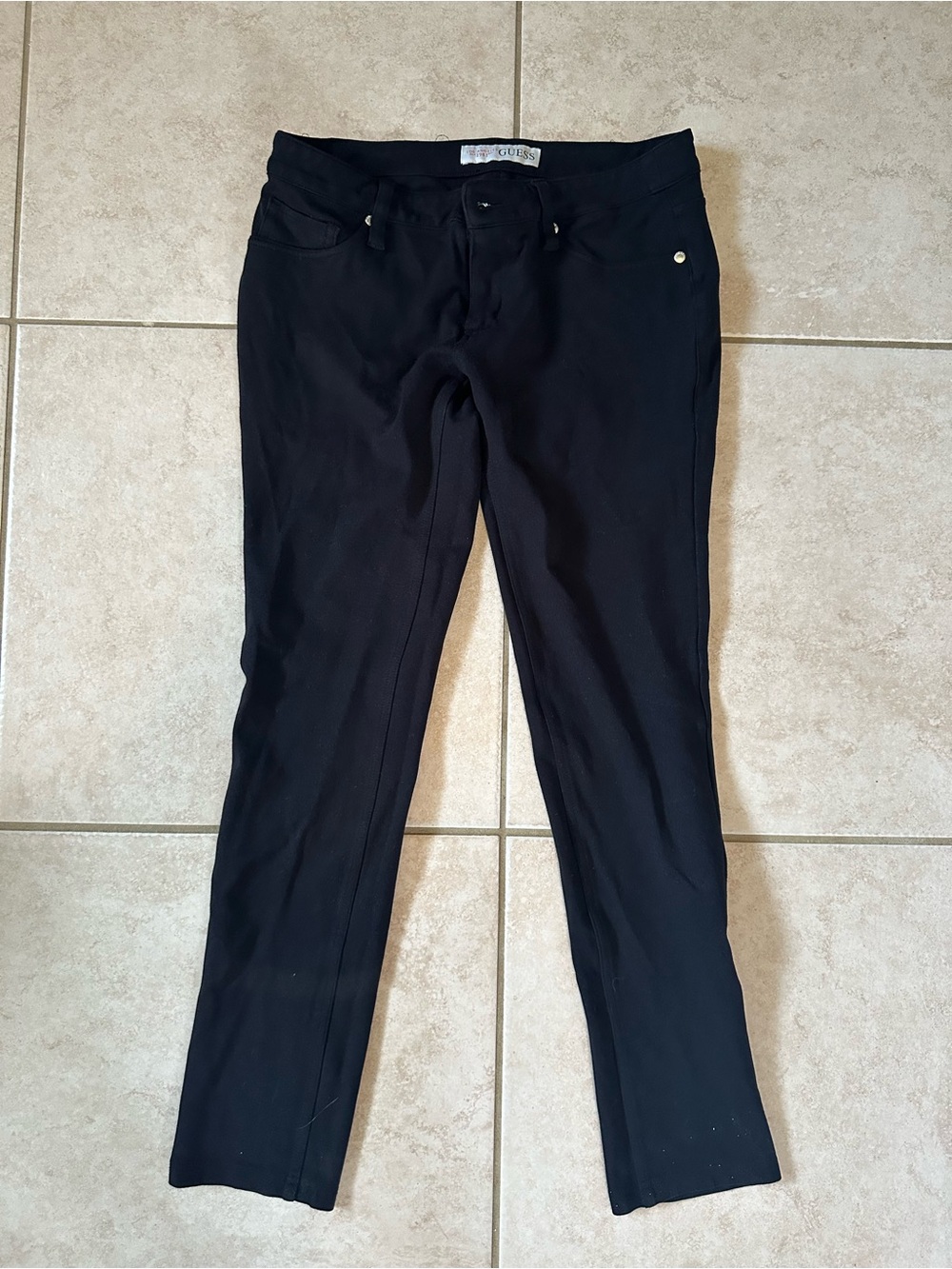 Guess Black Slim Straight Pants